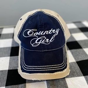 Country girl ladies baseball hat